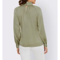 Blouse with stand-up collar, mud
