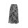 Print skirt, black-ecru