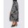 Print skirt, black-ecru