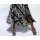 Print skirt, black-ecru