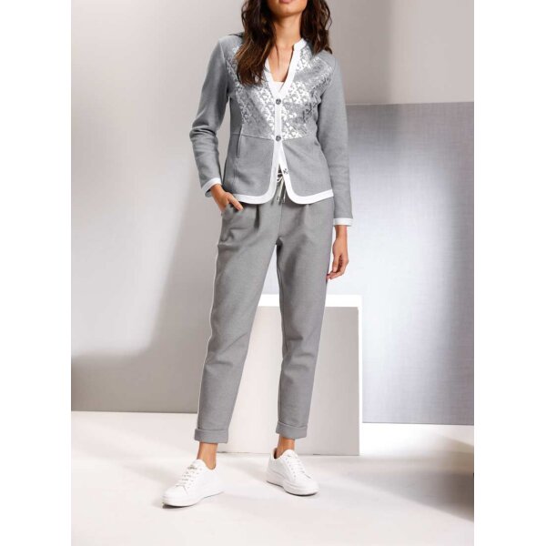 Jersey blazer, grey-silver coloured