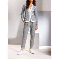 Jersey-Blazer, grau-silberfarben