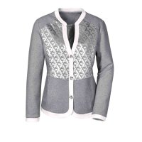Jersey-Blazer, grau-silberfarben