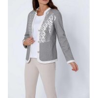 Jersey blazer, grey-silver coloured