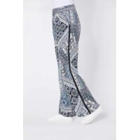 Print trousers, blue patterned