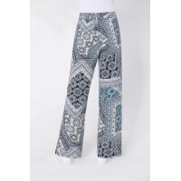 Print trousers, blue patterned