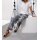 Print trousers, blue patterned