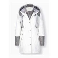 2-in-1-Look-Jacke, weiß-steingrau