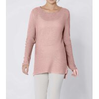 Luxus-Rippenstrickpullover, rosé