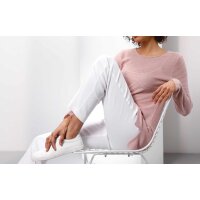 Luxus-Rippenstrickpullover, rosé