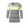 Streifenshirt, grau-gelb