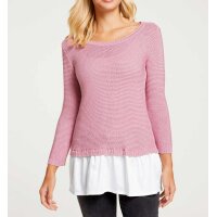 Designe-2-in-1 Pullover, rosé