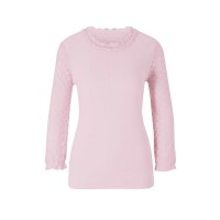 Shirt with lace, rose