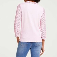 Shirt with lace, rose