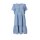 Designer-Volants-Kleid, eisblau