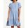 Designer-Volants-Kleid, eisblau