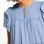 Designer-Volants-Kleid, eisblau