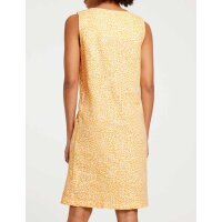 Linen dress, ecru-yellow