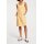 Linen dress, ecru-yellow