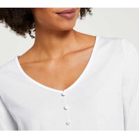 Designer-Schößchen-Shirt m. Rüschen, ecru
