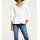 Designer-Schößchen-Shirt m. Rüschen, ecru