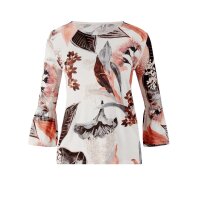 Druckshirt, weiß-melone-bedruckt
