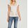 Designer-Rippenshirt m. Blüten-Print, champagner