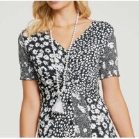Jersey dress, black-white