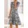 Jersey dress, black-white