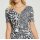 Jersey dress, black-white