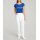 Cargo trousers with tie belt, white