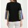 Shirt with pleat sleeves, black-multicolour