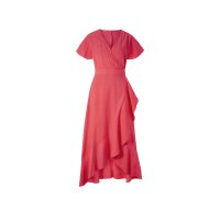 Wrap dress with flounces, lobster