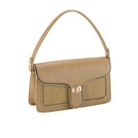 Tasche m. goldfarbenen Details, camel
