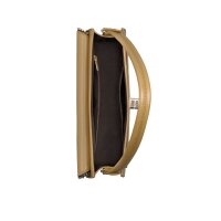 Bag with golden-coloured details, camel