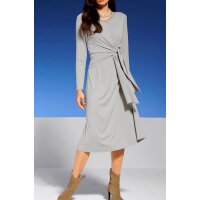 Designer-Jerseykleid, grau