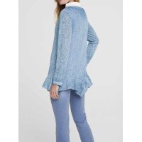 2-in-1-Shirt-Set, graublau-weiß