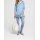 2-in-1-Shirt-Set, graublau-weiß