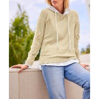 Feinstrickpullover m. Fransenmuster, sand