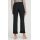 Linen trousers with fringes, black