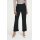 Linen trousers with fringes, black