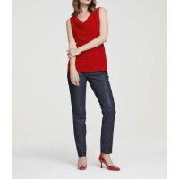 Blusentop m. Pailletten, rot