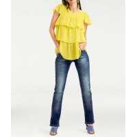 Chiffon blouse, yellow