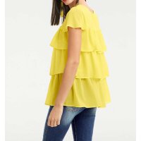 Chiffon blouse, yellow