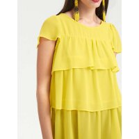 Chiffon blouse, yellow