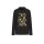 Sweatshirt with print in the front, black-lime