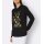 Sweatshirt with print in the front, black-lime