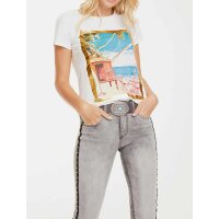 Print shirt, ecru-print
