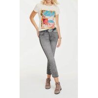 Designer-Druckshirt, ecru-bedruckt