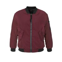 Marken-Bomberjacke, bordeaux
